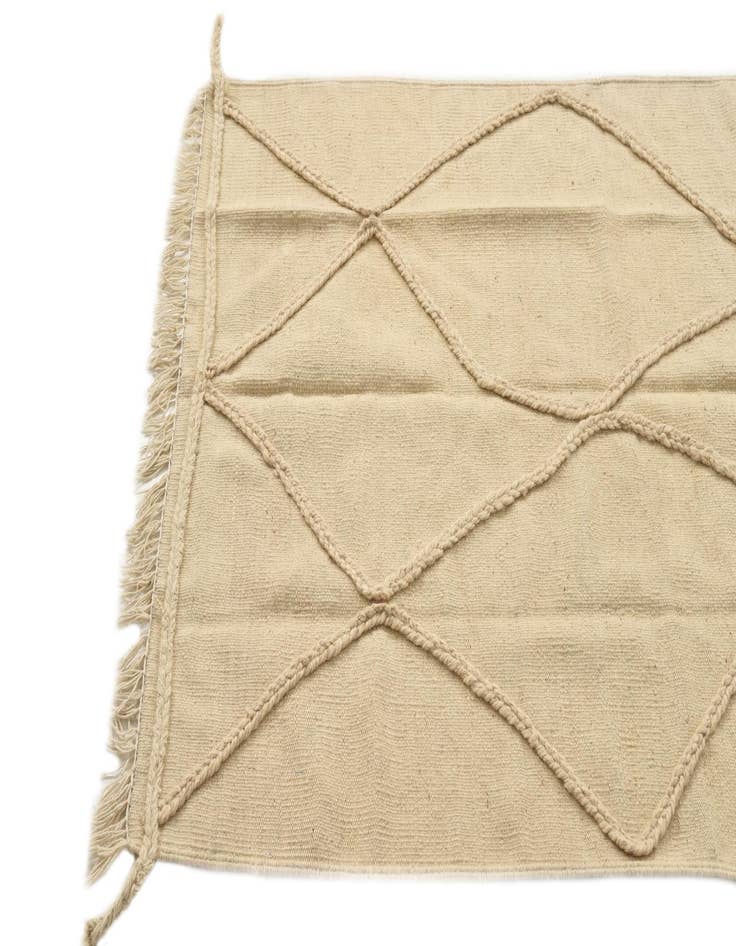 Detail image of 3' 6 x 4' 11  Hand Knotted Moroccan Wool Rug