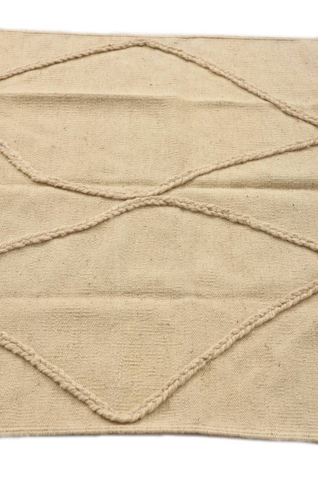 Detail image of 3' 6 x 4' 11 Hand Knotted Moroccan Wool Rug