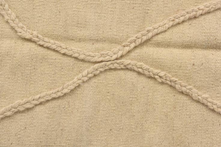 Detail image of 3' 6 x 4' 11 Hand Knotted Moroccan Wool Rug