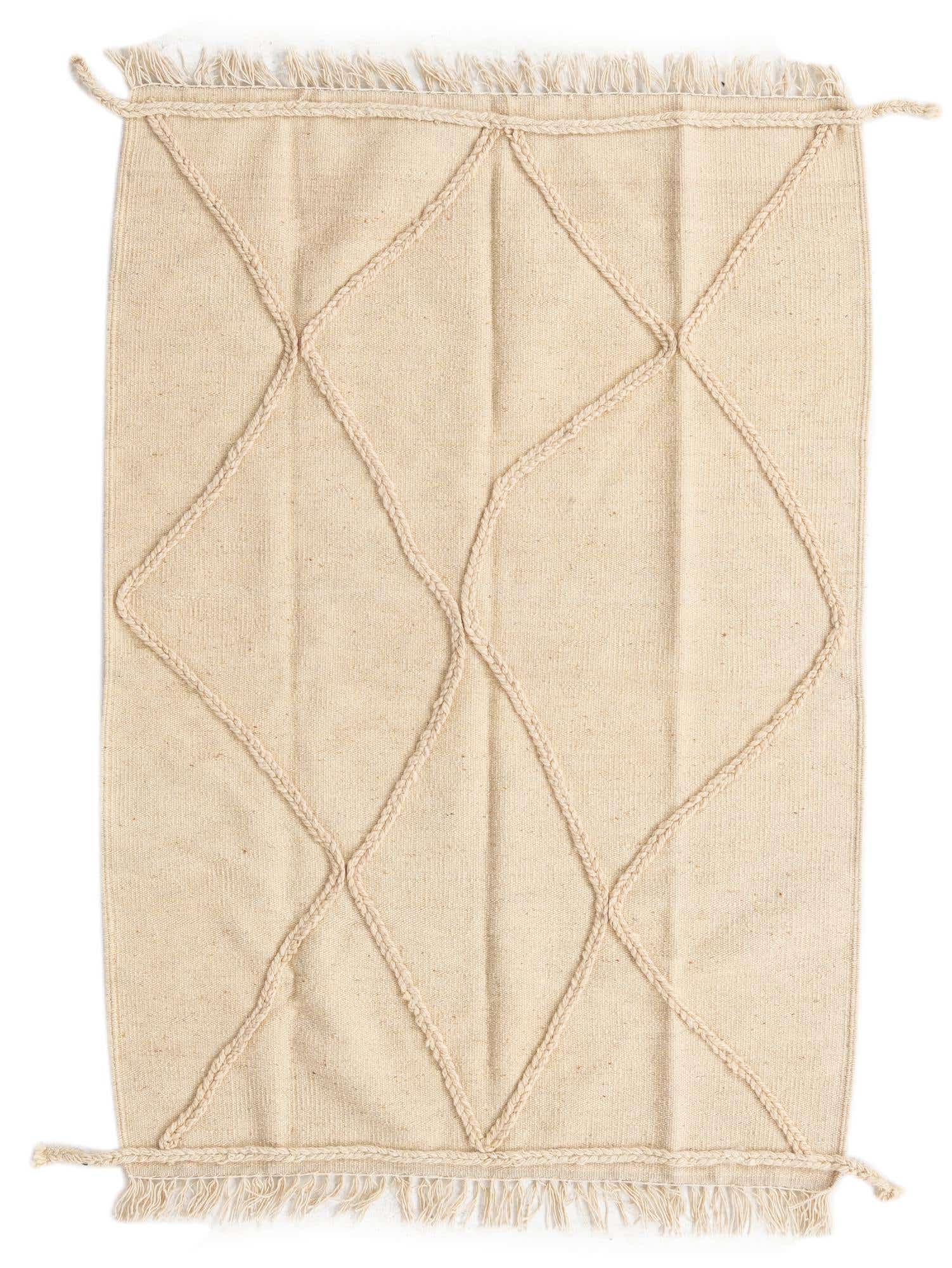 3' 6 x 4' 11 Hand Knotted Moroccan Wool Rug