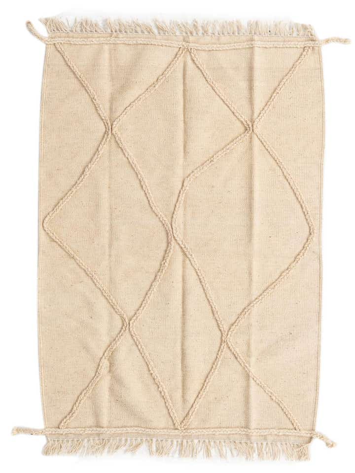 3' 6 x 4' 11 Hand Knotted Moroccan Wool Rug