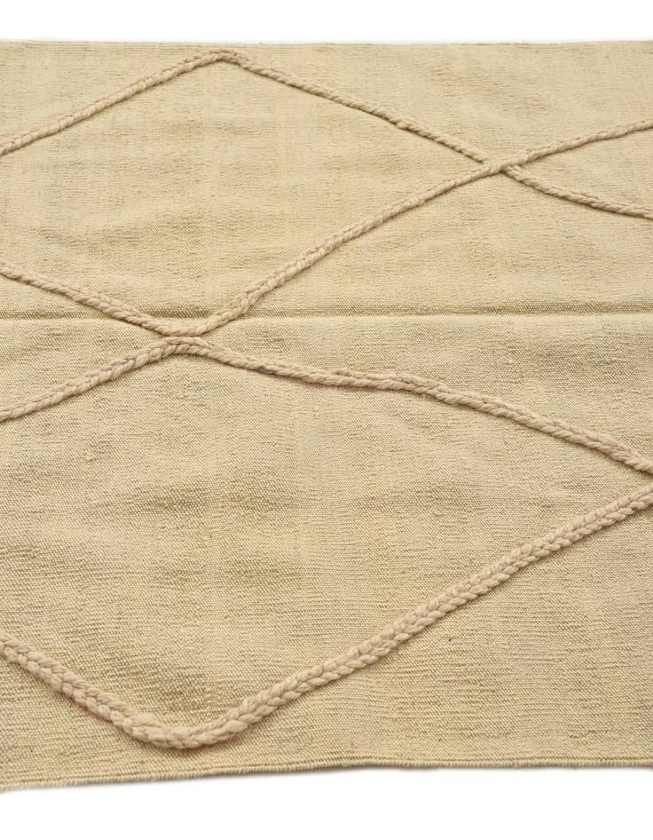 Detail image of 3' 8 x 4' 10 Hand Knotted Moroccan Wool Rug