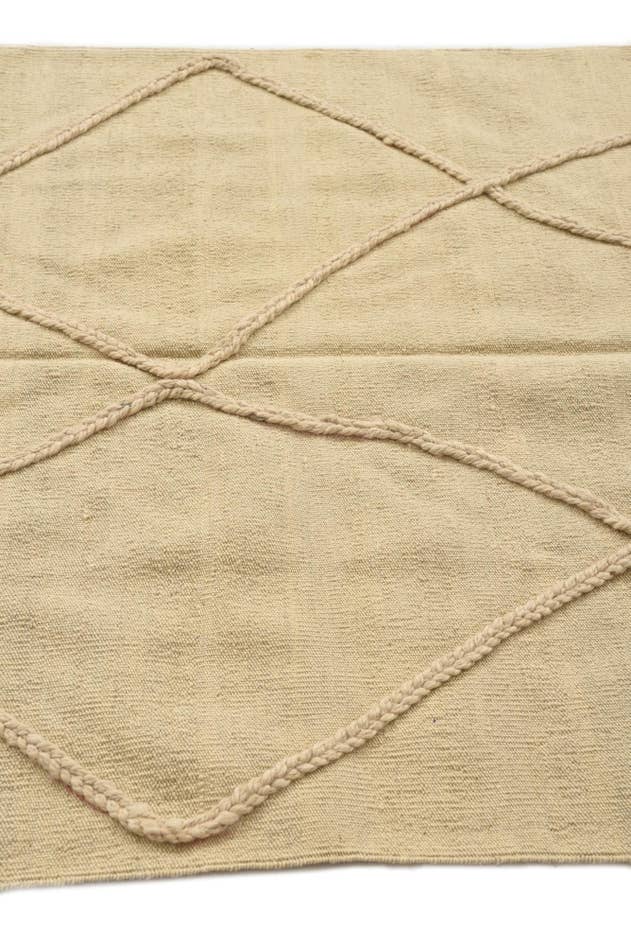 Detail image of 3' 8 x 4' 10 Hand Knotted Moroccan Wool Rug