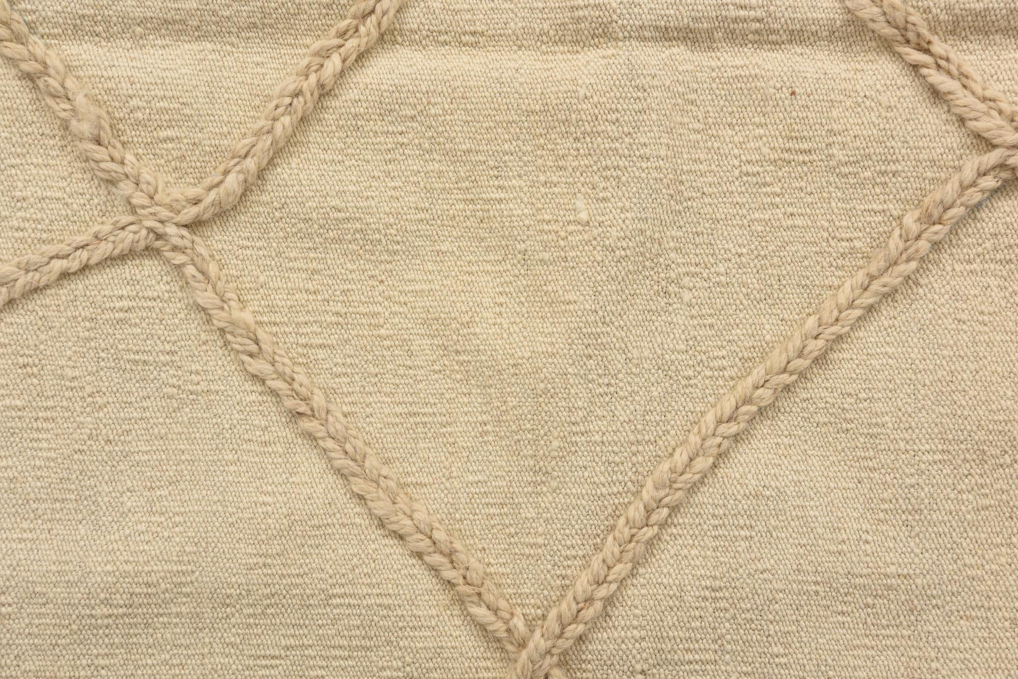 3' 7 x 5' 1 Hand Knotted Moroccan Wool Rug