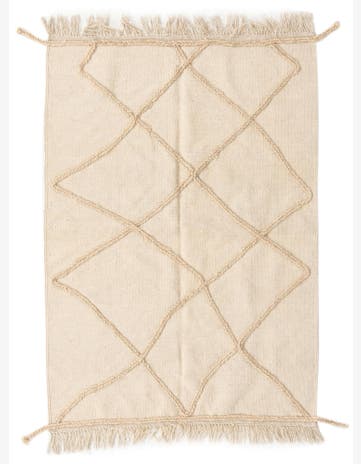 3' 7 x 5' 1 Hand Knotted Moroccan Wool Rug