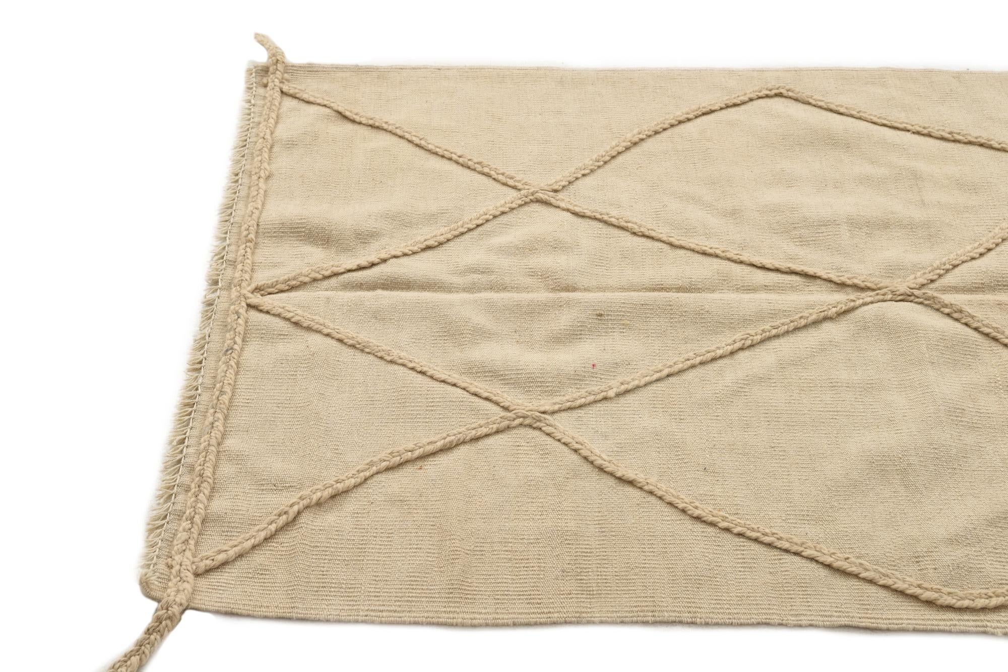 3' 6 x 4' 10 Hand Knotted Moroccan Wool Rug