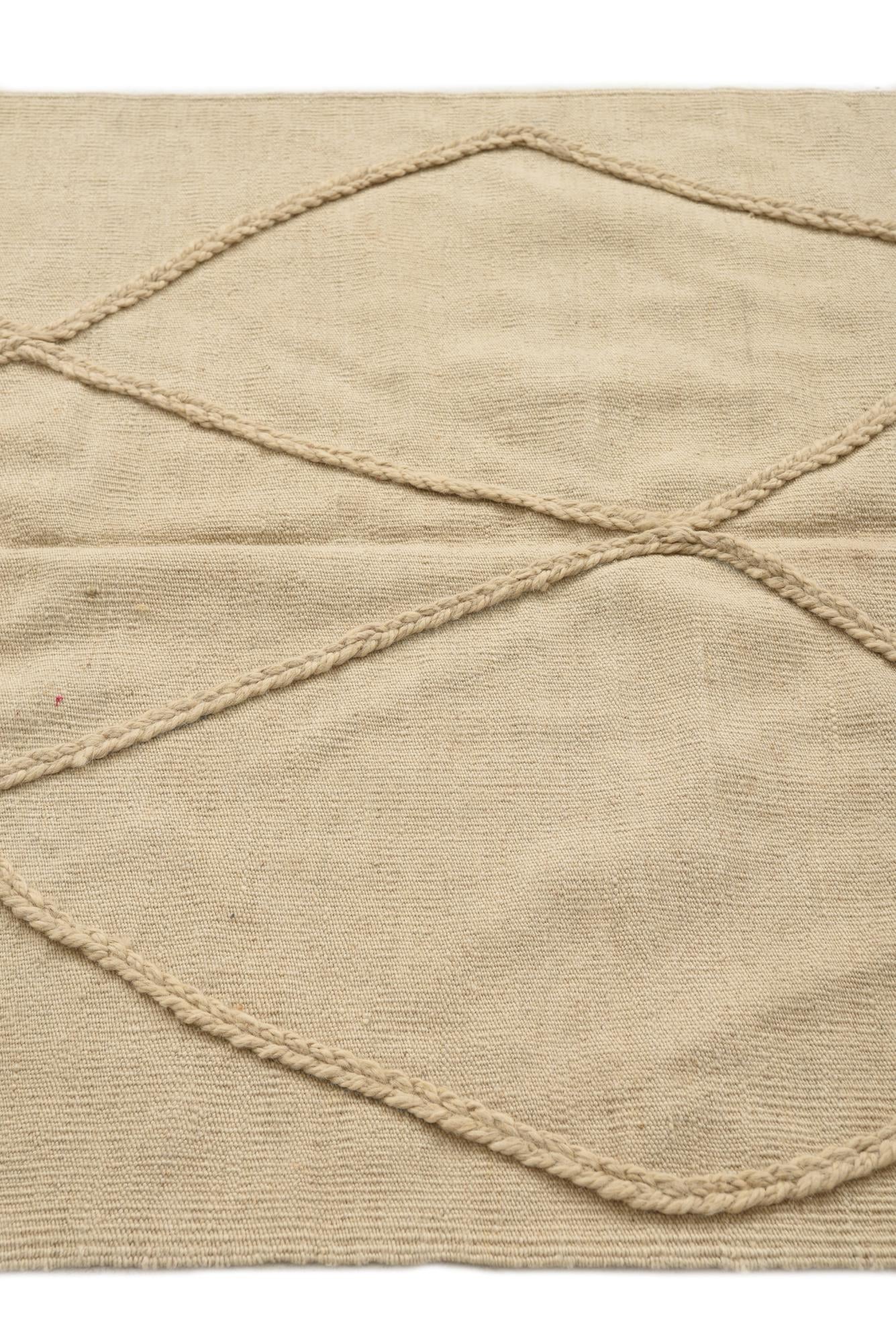 3' 6 x 4' 10 Hand Knotted Moroccan Wool Rug