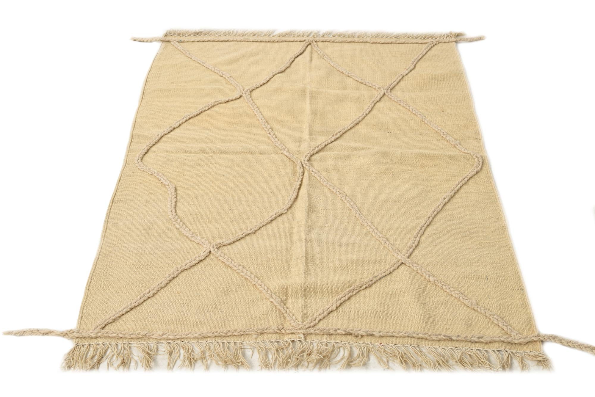 3' 6 x 4' 10 Hand Knotted Moroccan Wool Rug