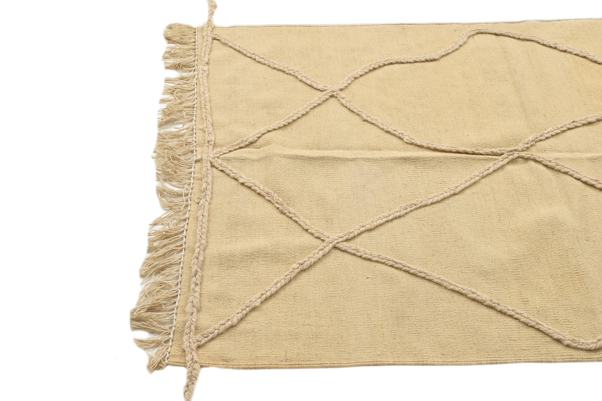 3' 6 x 4' 10 Hand Knotted Moroccan Wool Rug