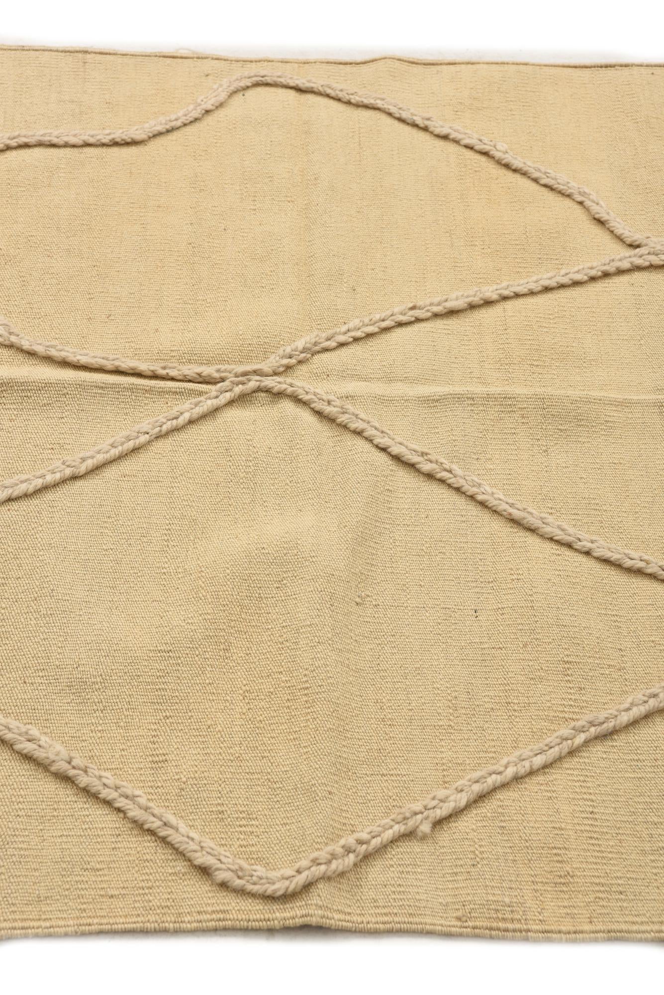 3' 6 x 4' 10 Hand Knotted Moroccan Wool Rug