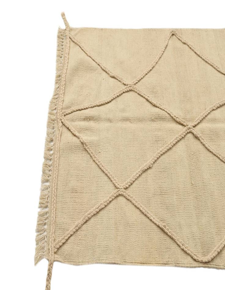 Detail image of 3' 6 x 5' Hand Knotted Moroccan Wool Rug