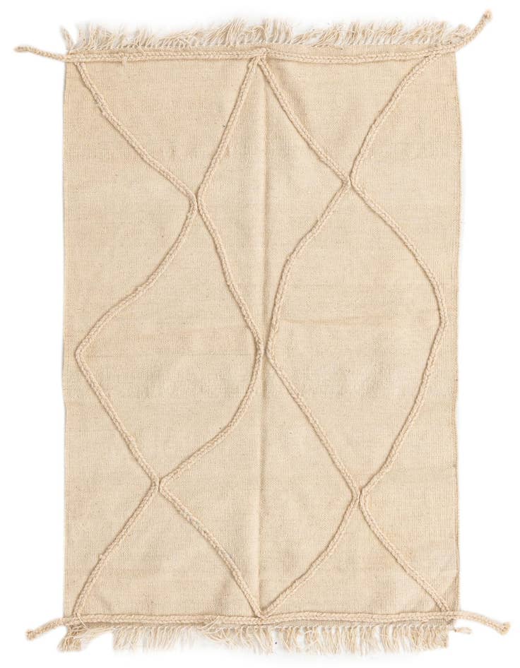 Detail image of 3' 4 x 5' 1 Hand Knotted Moroccan Wool Rug