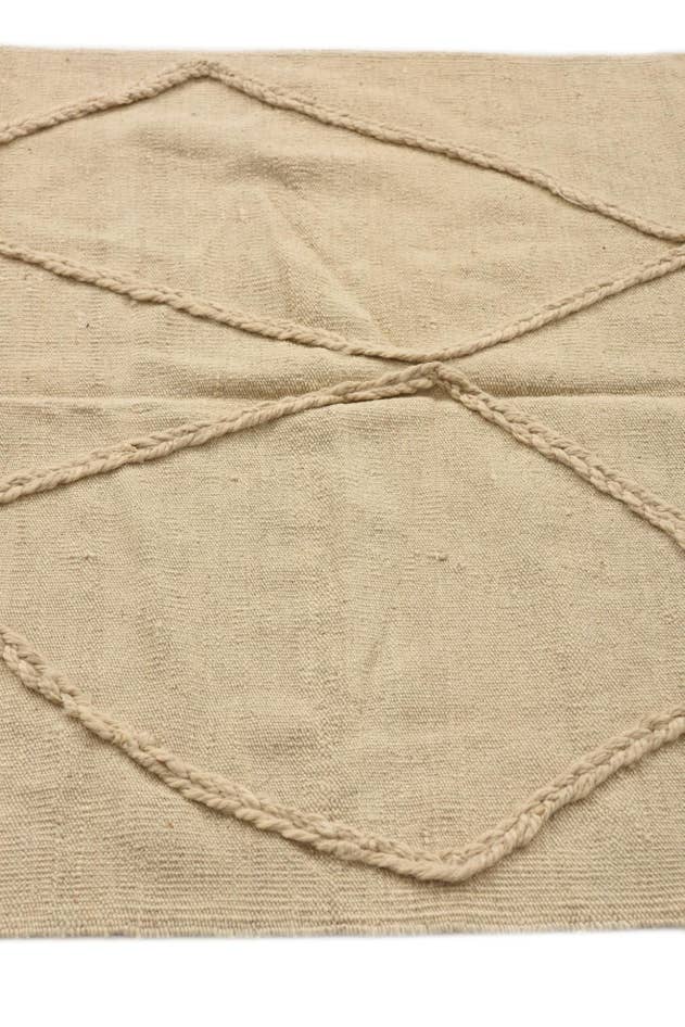 Detail image of 3' 4 x 4' 9 Hand Knotted Moroccan Wool Rug