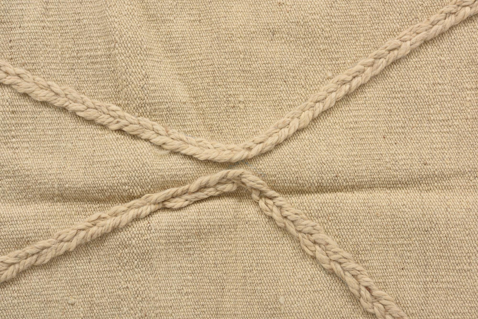 3' 4 x 4' 9 Hand Knotted Moroccan Wool Rug