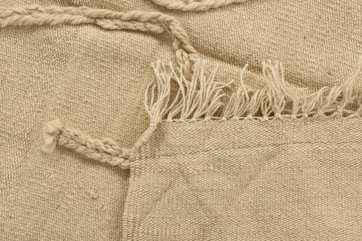 Detail image of 3' 4 x 4' 9 Hand Knotted Moroccan Wool Rug
