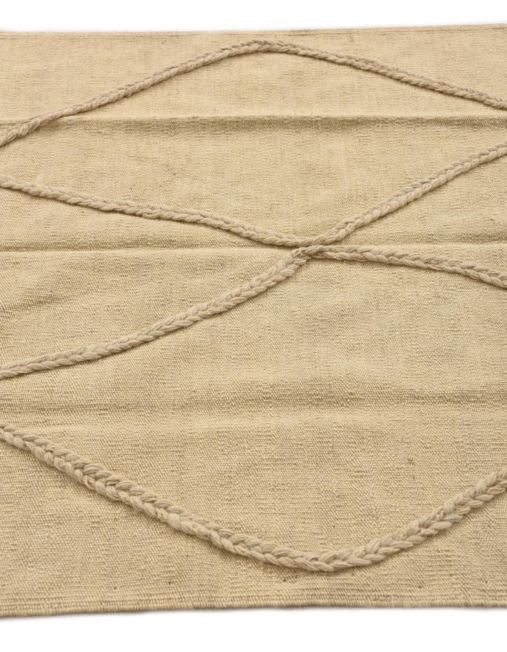 Detail image of 3' 5 x 4' 10  Hand Knotted Moroccan Wool Rug