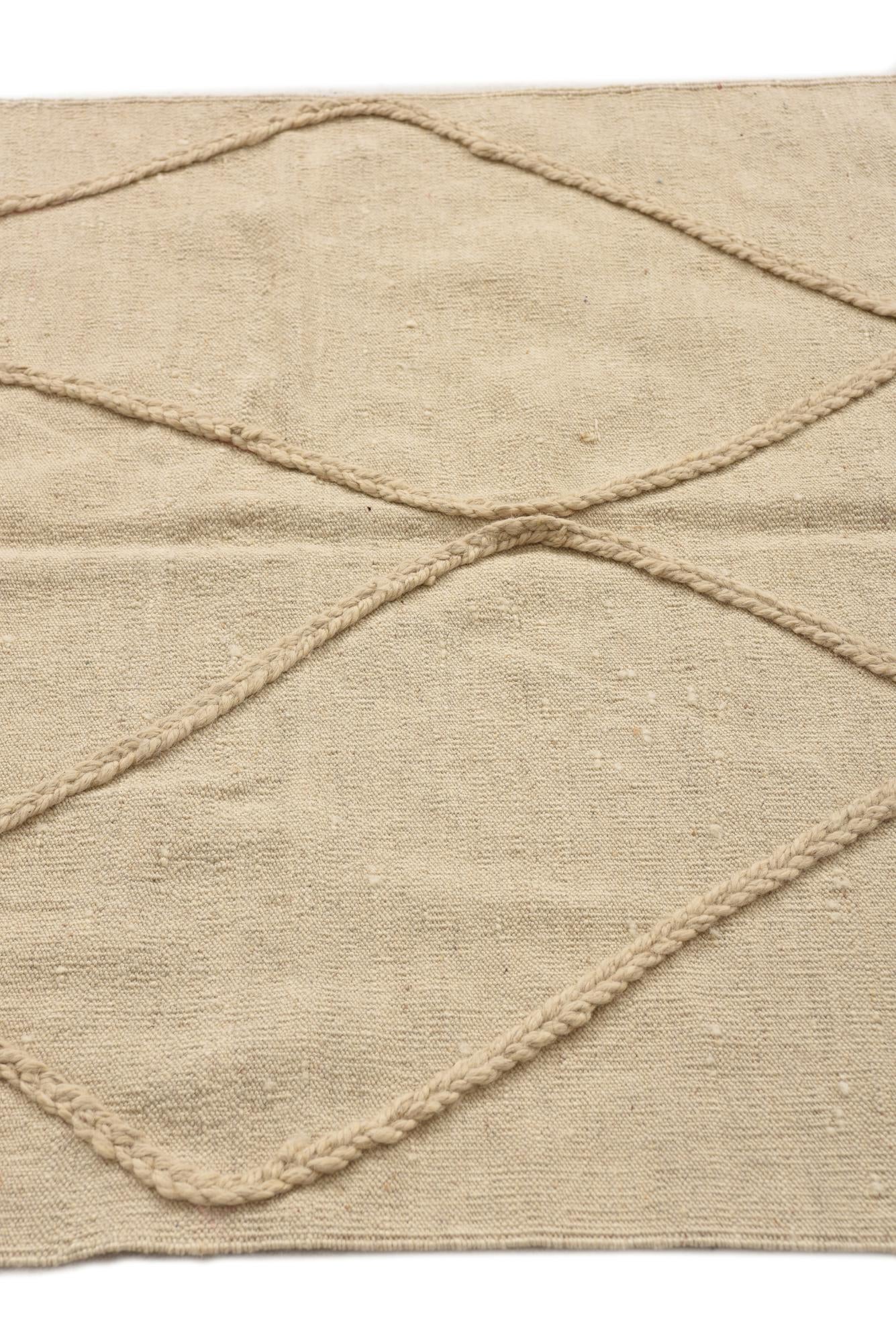 3' 6 x 5' 2 Hand Knotted Moroccan Wool Rug