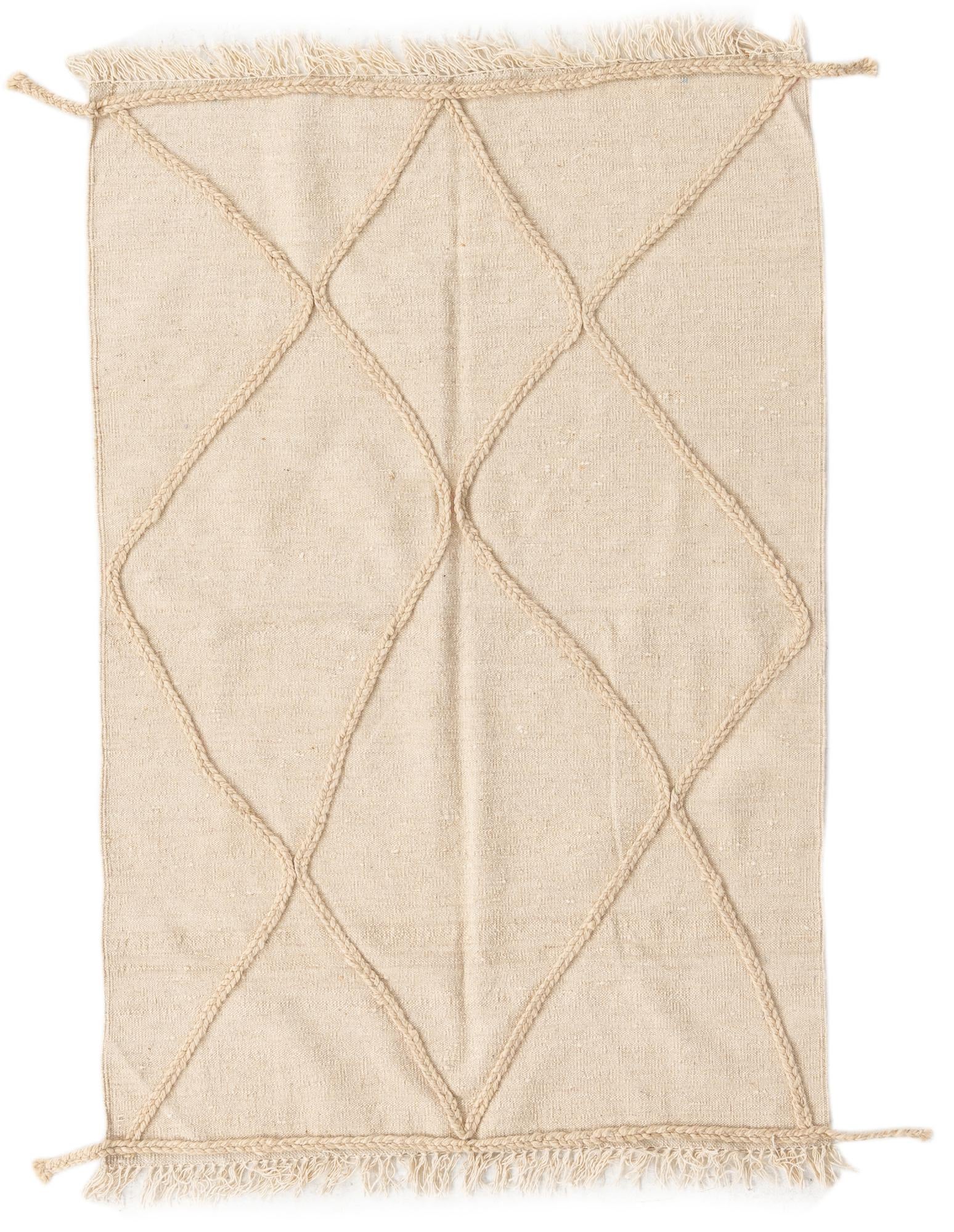 3' 6 x 5' 2 Hand Knotted Moroccan Wool Rug