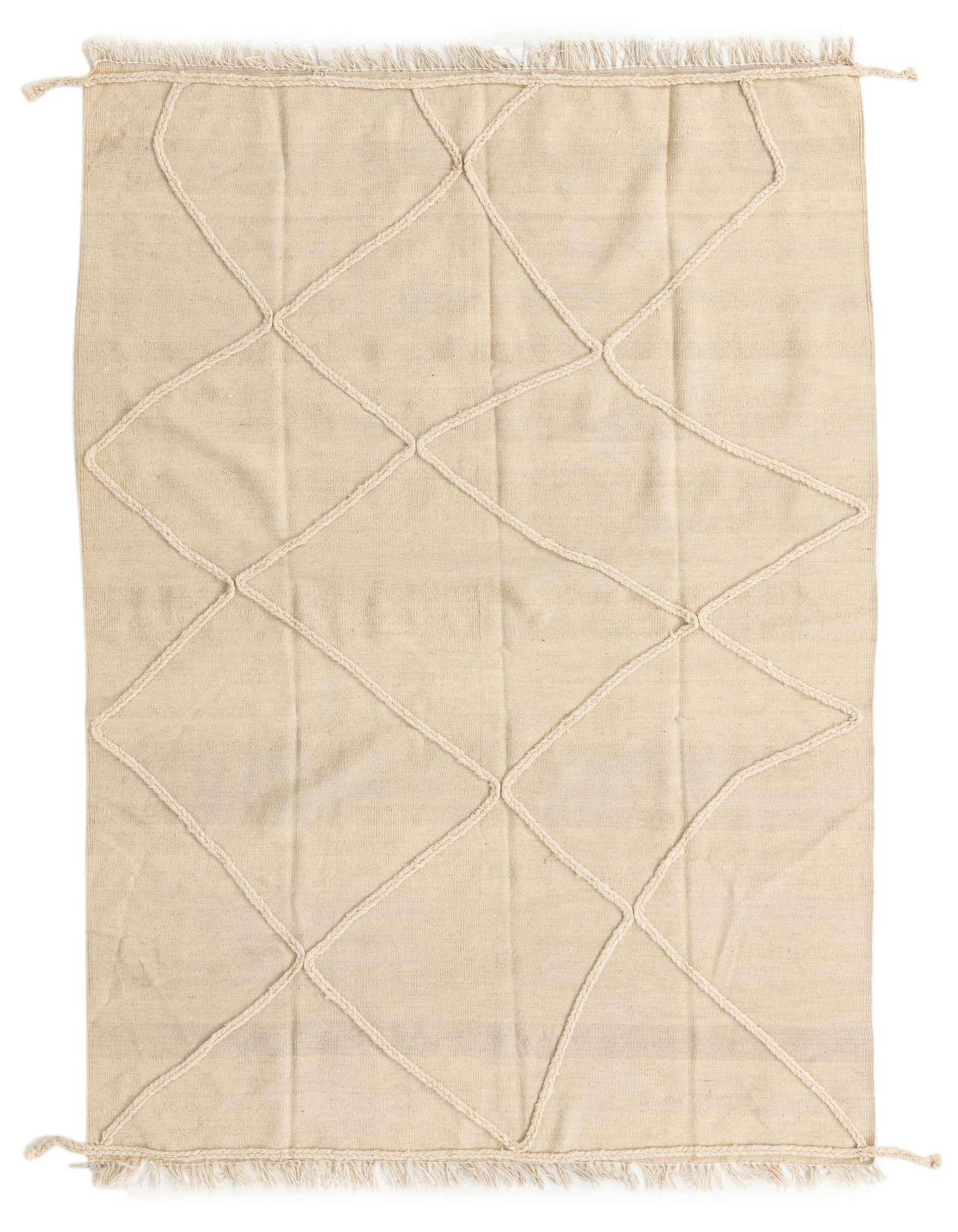 5' 7 x 7' 9 Hand Knotted Moroccan Wool Rug