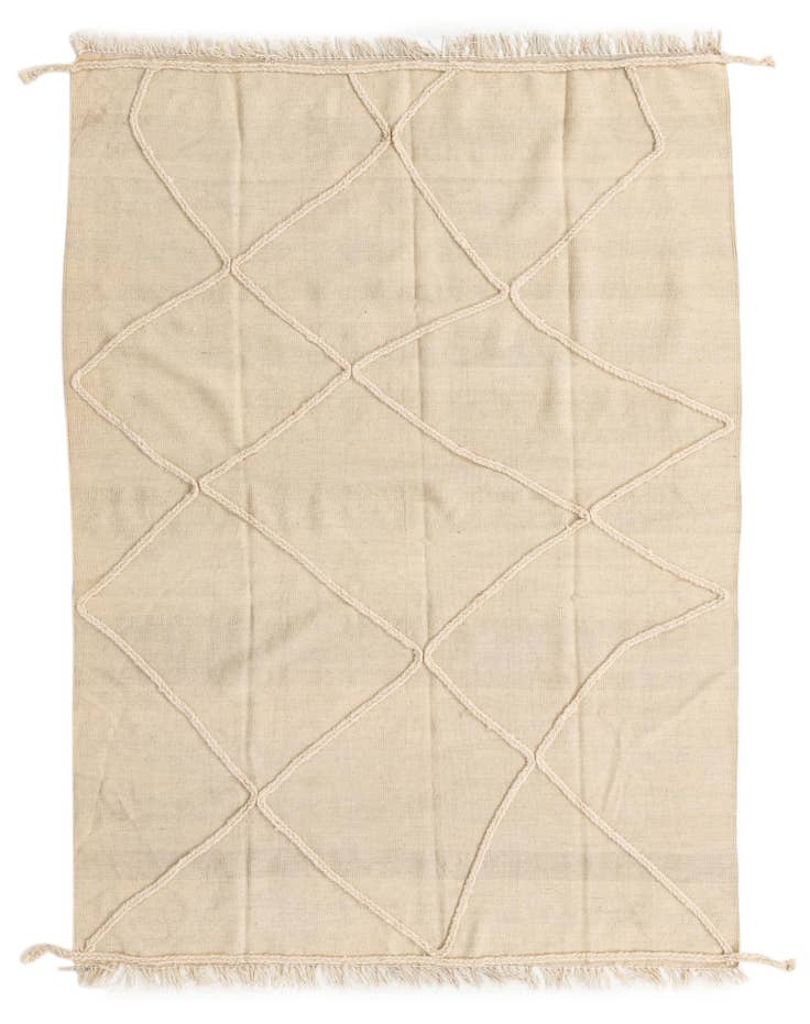 Detail image of 5' 7 x 7' 9 Hand Knotted Moroccan Wool Rug