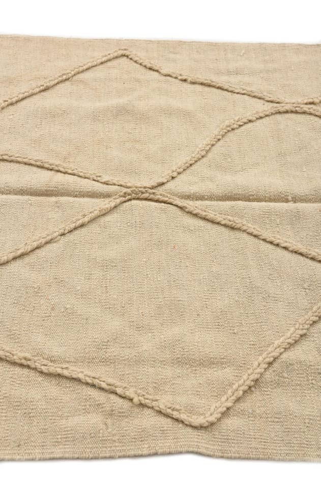 Detail image of 3' 4 x 4' 11 Hand Knotted Moroccan Wool Rug