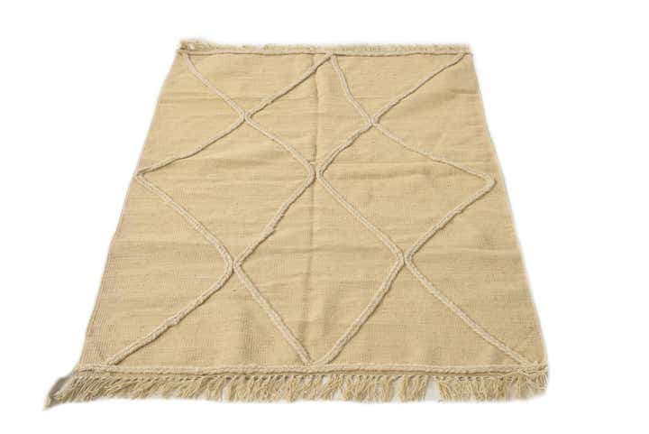 3' 5 x 4' 11 Hand Knotted Moroccan Wool Rug
