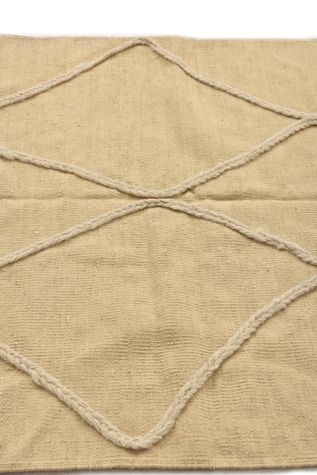 3' 5 x 4' 11 Hand Knotted Moroccan Wool Rug