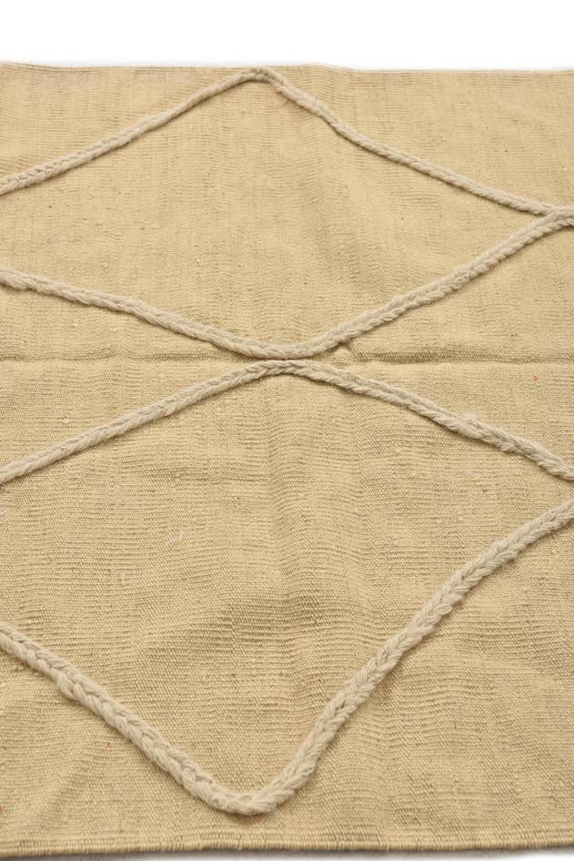 Detail image of 3' 5 x 4' 11 Hand Knotted Moroccan Wool Rug