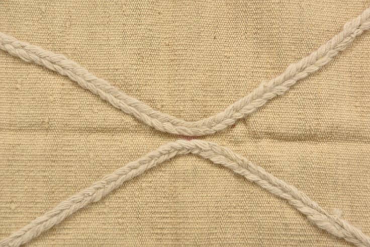 Detail image of 3' 5 x 4' 11 Hand Knotted Moroccan Wool Rug