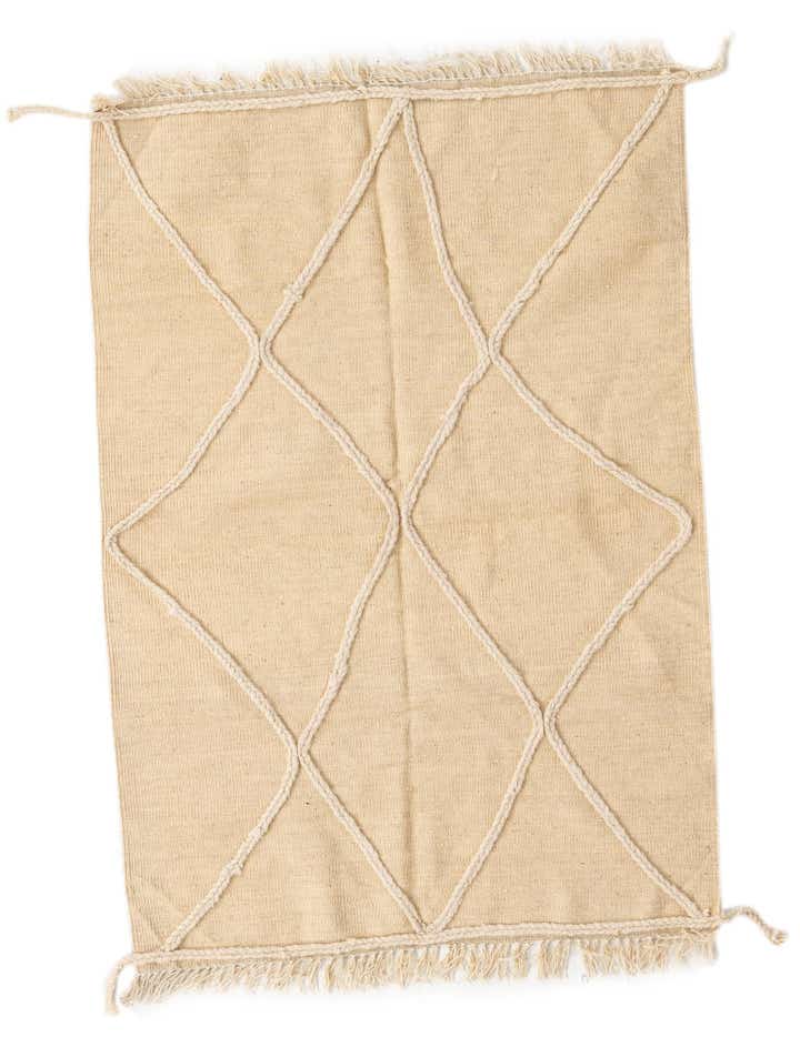 3' 5 x 4' 11 Hand Knotted Moroccan Wool Rug
