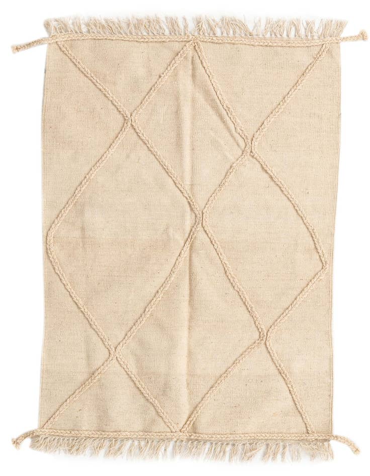 Detail image of 3' 4 x 5' 1 Hand Knotted Moroccan Wool Rug
