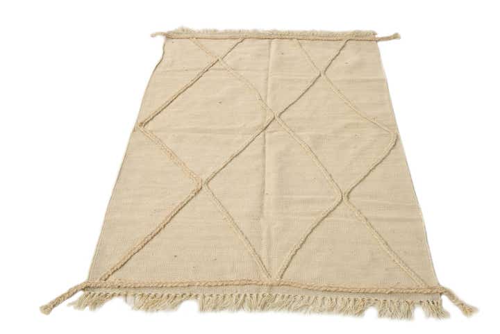 3' 4 x 5' 1 Hand Knotted Moroccan Wool Rug