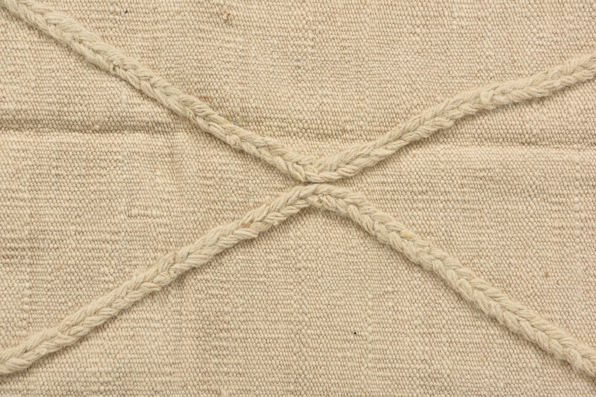 3' 4 x 5' 1 Hand Knotted Moroccan Wool Rug