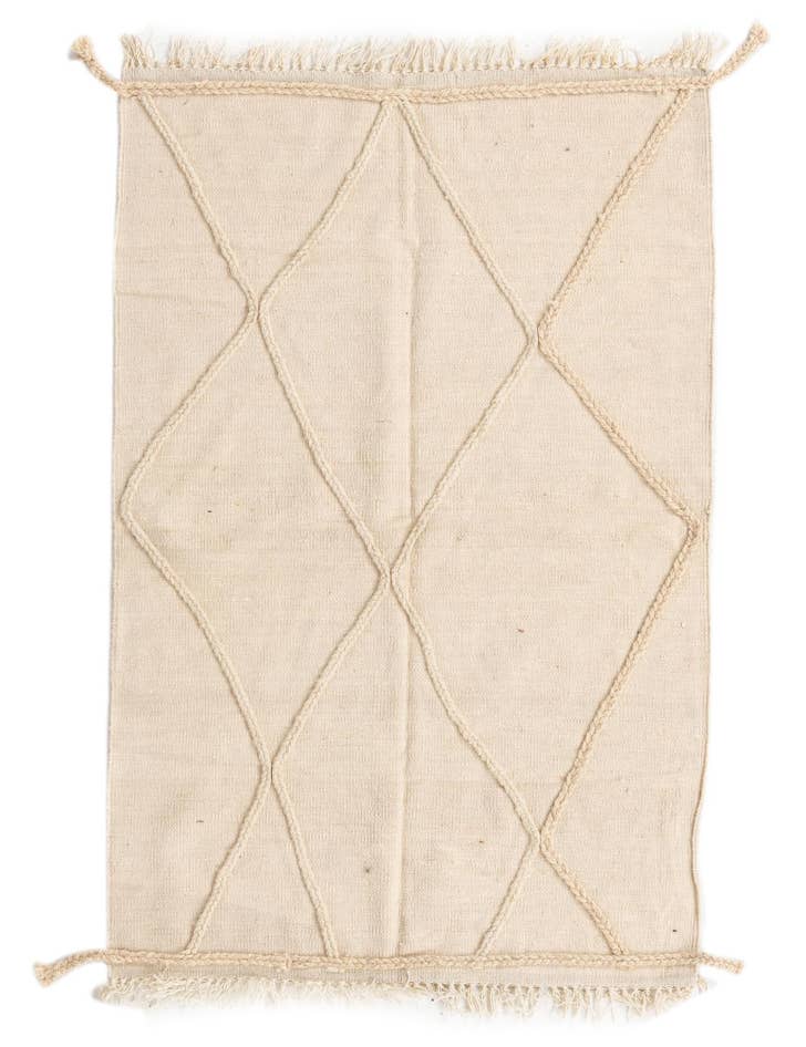 Detail image of 3' 4 x 5' 1 Hand Knotted Moroccan Wool Rug