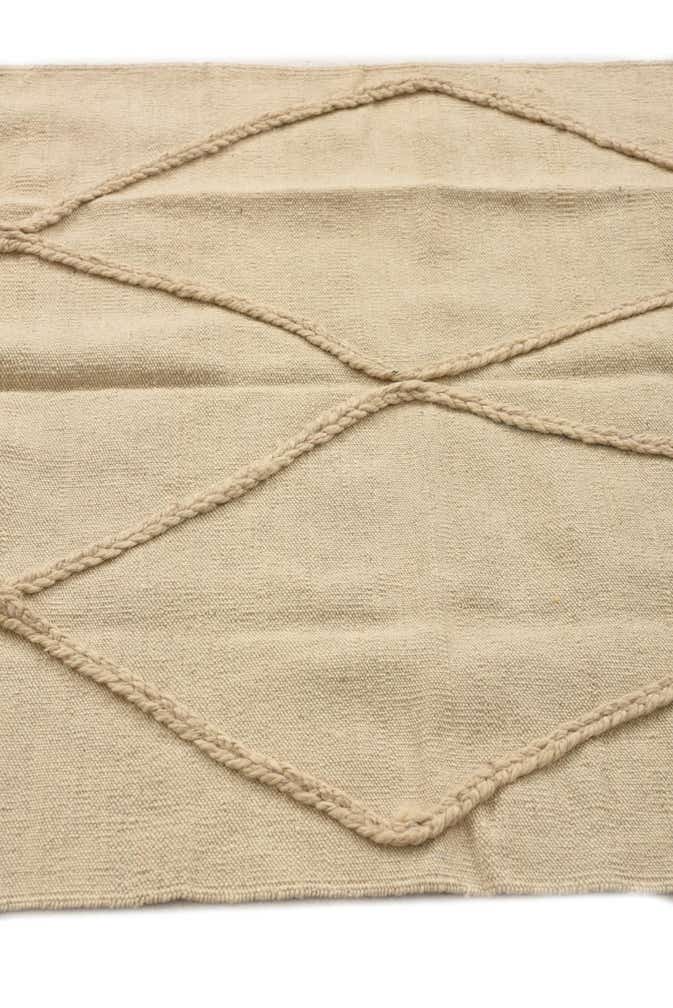 3' 4 x 4' 11 Hand Knotted Moroccan Wool Rug