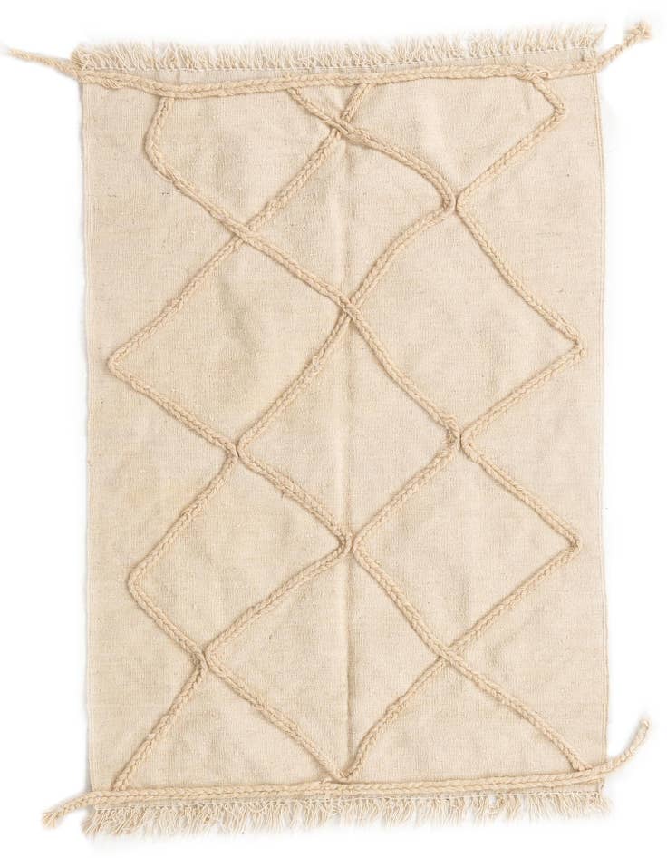 Detail image of 3' 5 x 5' 1 Hand Knotted Moroccan Wool Rug