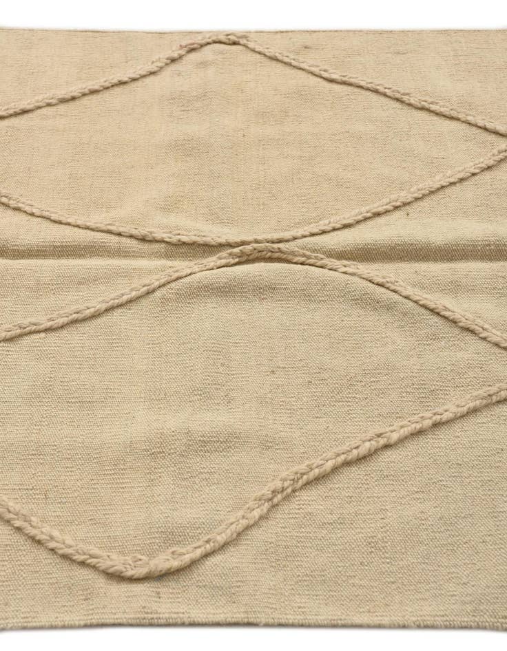 Detail image of 3' 4 x 4' 9  Hand Knotted Moroccan Wool Rug