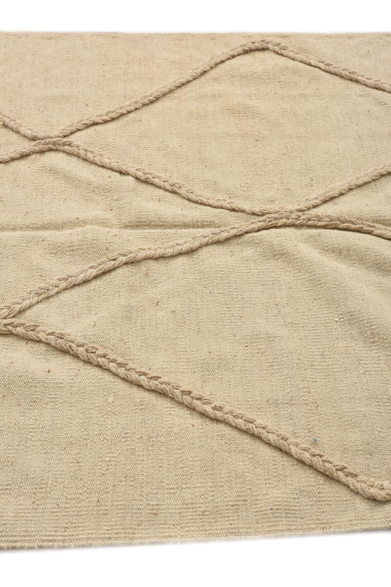 3' 7 x 4' 10 Hand Knotted Moroccan Wool Rug