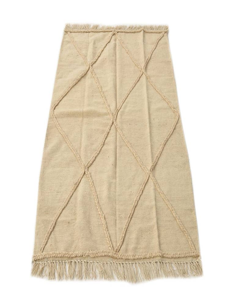 Detail image of 3' 4 x 4' 11  Hand Knotted Moroccan Wool Rug