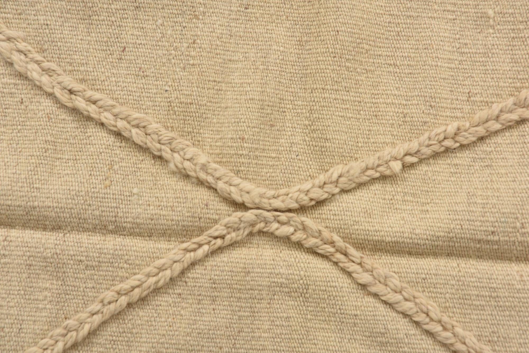 3' 4 x 4' 11 Hand Knotted Moroccan Wool Rug