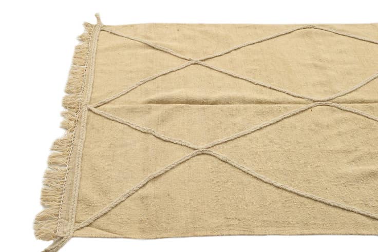 Detail image of 4' 1 x 6' 1 Hand Knotted Moroccan Wool Rug