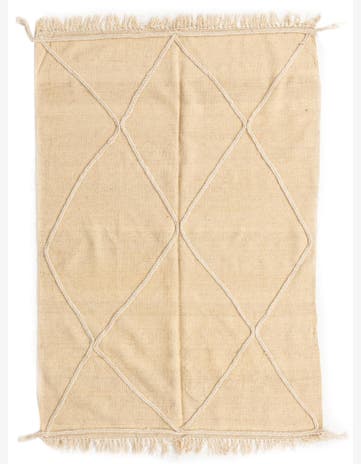 4' 1 x 6' 1 Hand Knotted Moroccan Wool Rug