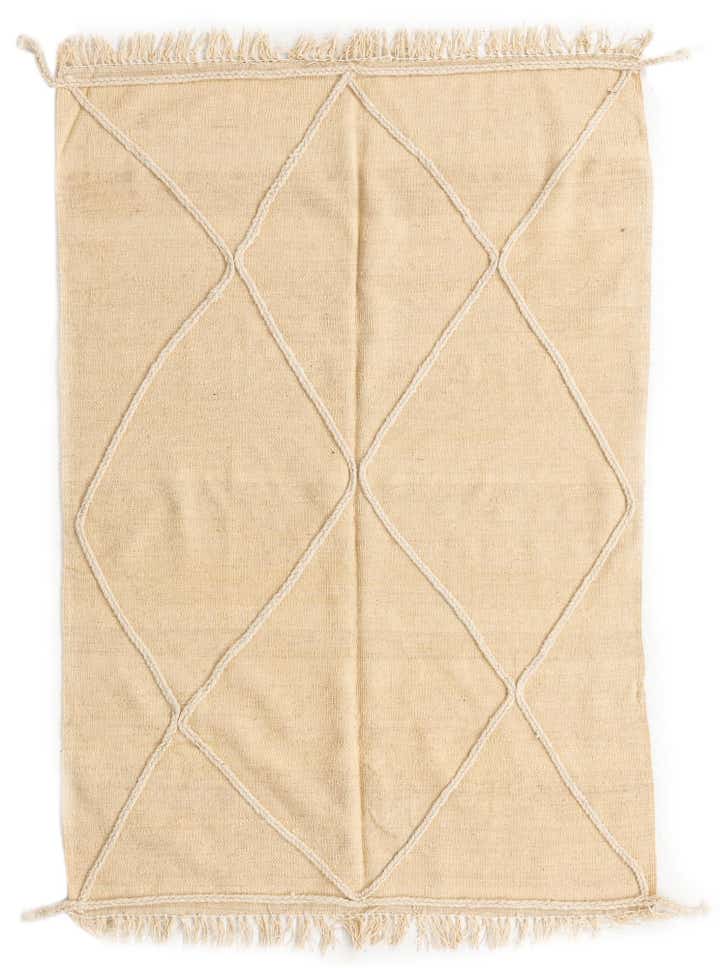 4' 1 x 6' 1 Hand Knotted Moroccan Wool Rug