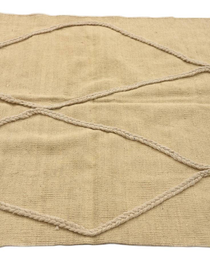 Detail image of 3' 5 x 4' 11  Hand Knotted Moroccan Wool Rug