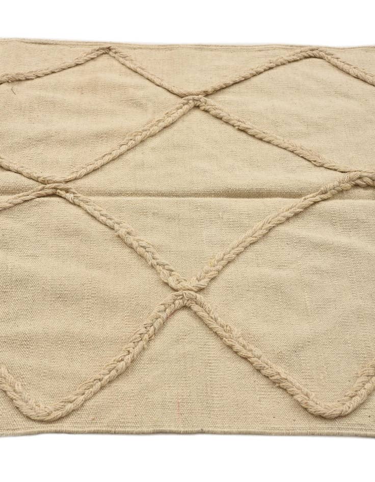 Detail image of 3' 6 x 5'  Hand Knotted Moroccan Wool Rug