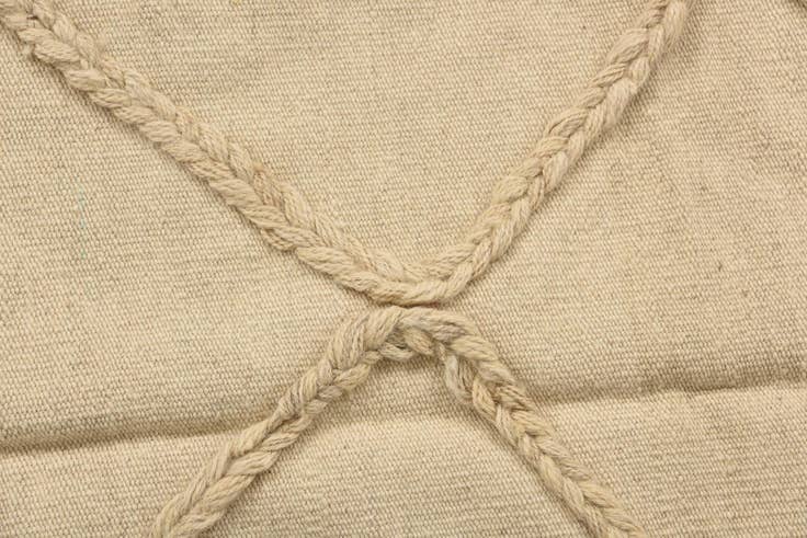 Detail image of 3' 6 x 5' Hand Knotted Moroccan Wool Rug