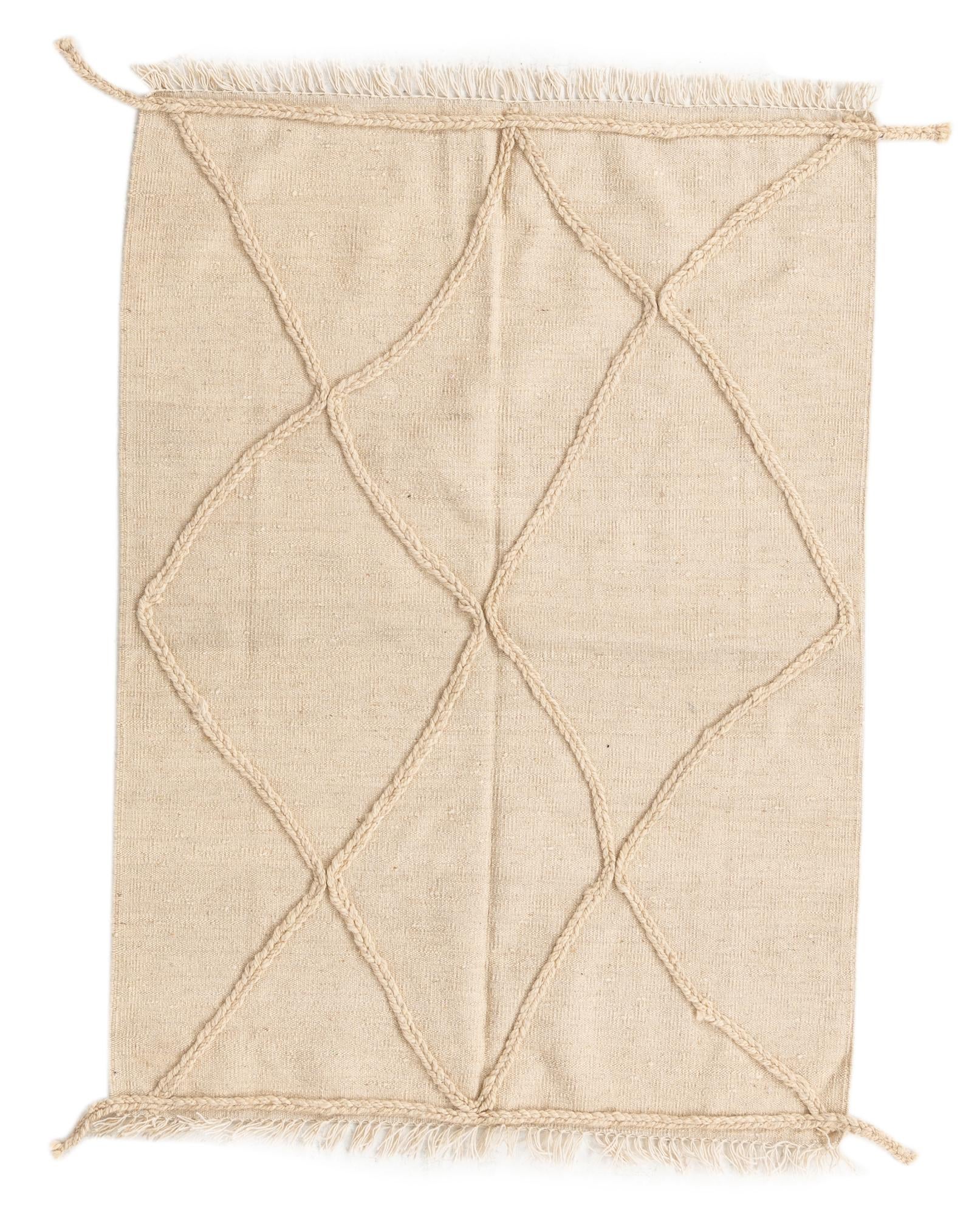 3' 7 x 4' 10 Hand Knotted Moroccan Wool Rug