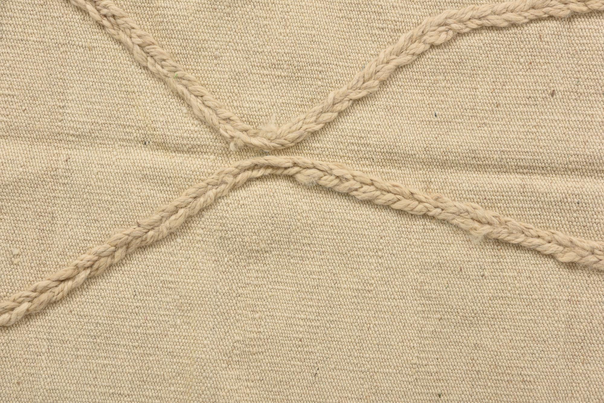 3' 4 x 5' 1 Hand Knotted Moroccan Wool Rug