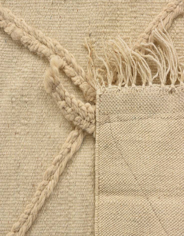 Detail image of 3' 4 x 5' 1  Hand Knotted Moroccan Wool Rug