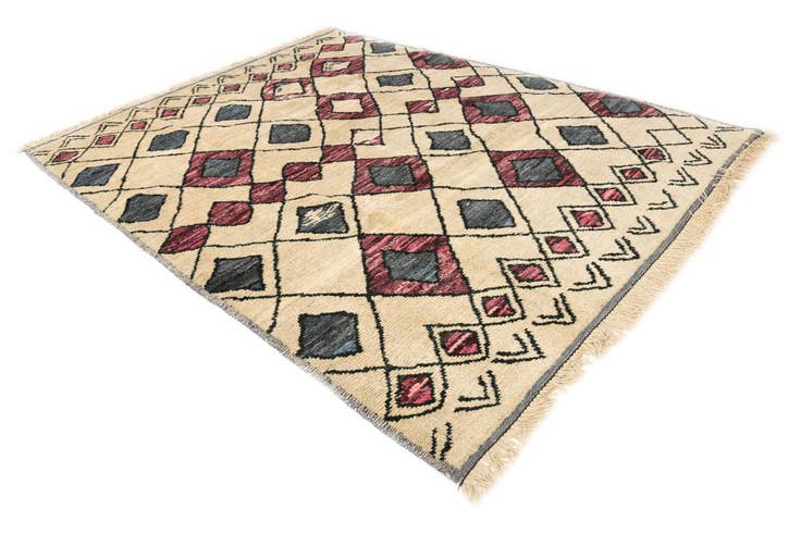 Detail image of 8' 6 x 11' Hand Knotted Moroccan Rug